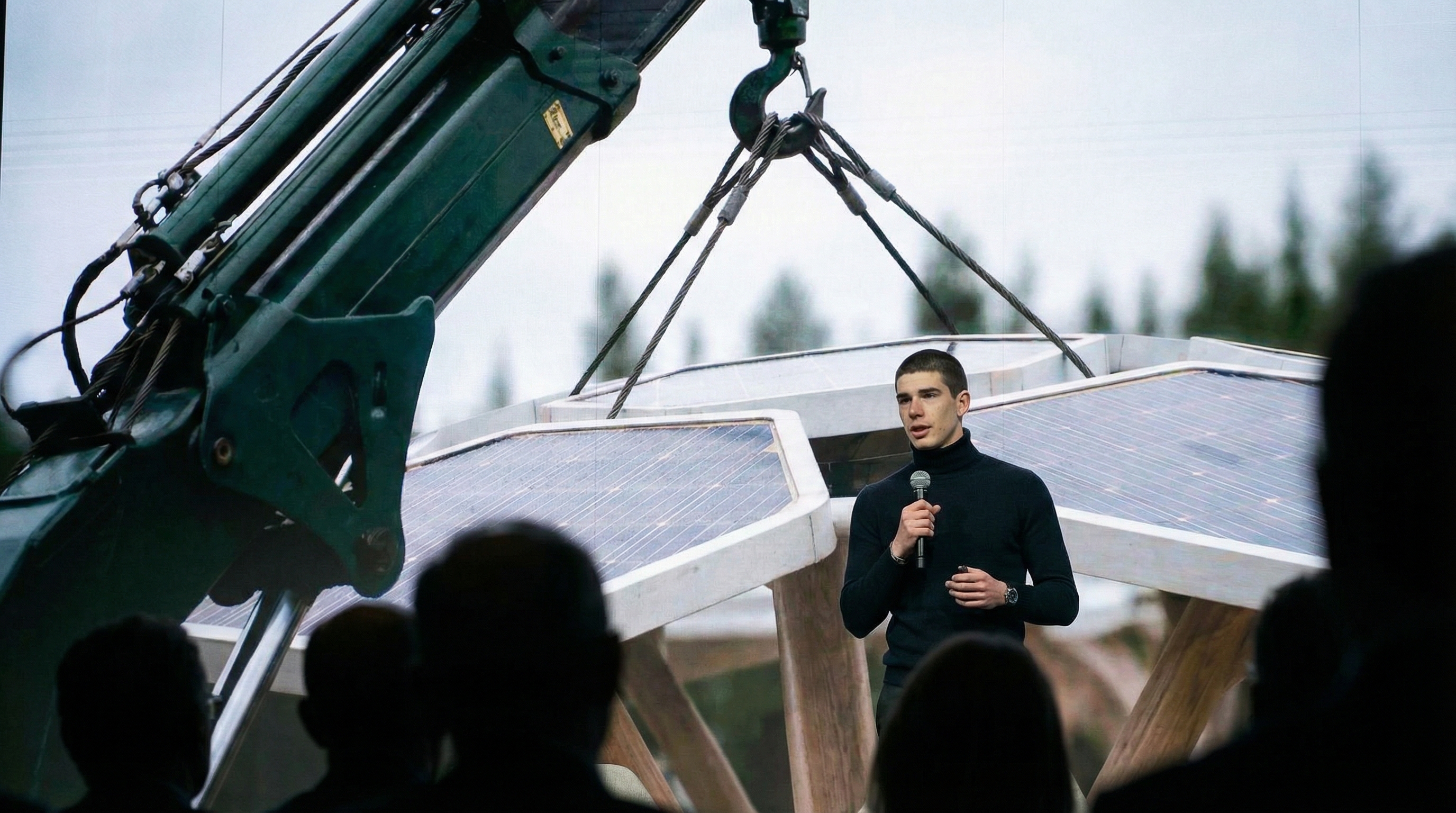 Treeal team presenting during a public engagement event